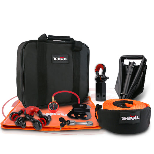 X-BULL Winch Recovery Kit 11PCS 4WD Essentials and bag