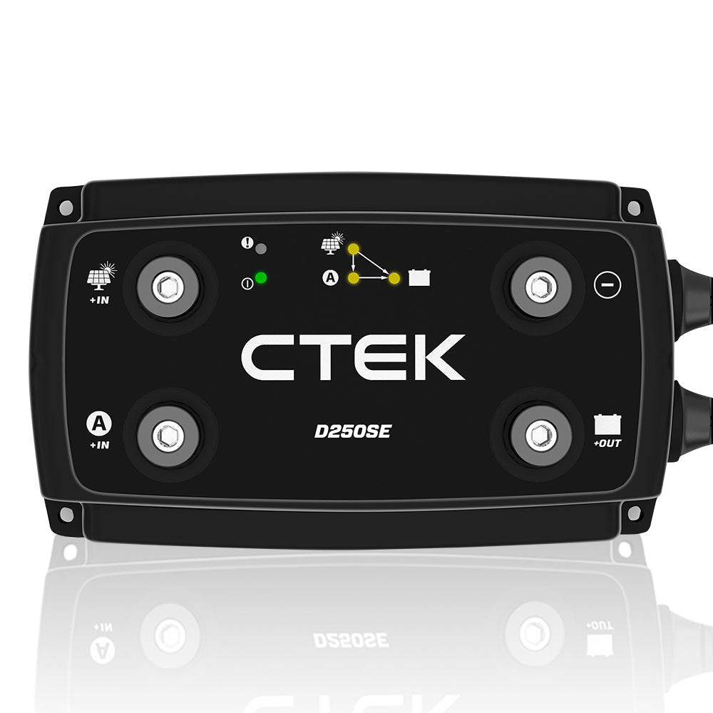 CTEK D250SE Dual Input DC-DC 20A Smart Battery Charger close up