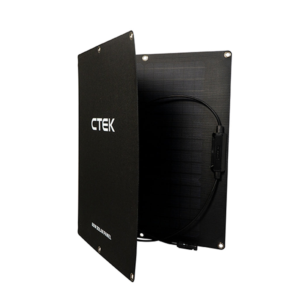 CTEK 60W SOLAR PANEL CHARGE KIT half folded showing top and inside